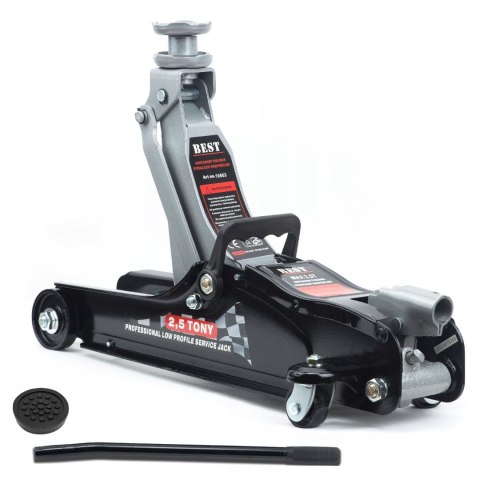 Podnośnik SAMOCHODOWY Żaba Lewarek 2,5T Guma NISKI NISKOPROFILOWY 2500KG