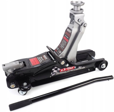 Podnośnik SAMOCHODOWY Żaba Lewarek 2,5T Guma NISKI NISKOPROFILOWY 2500KG