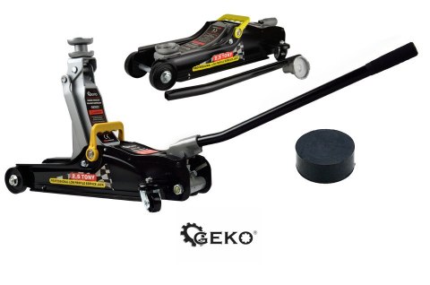 Podnośnik SAMOCHODOWY Żaba Lewarek 2,5T Guma NISKI NISKOPROFILOWY 2500KG