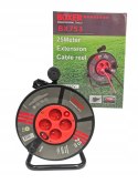 Pp 25m 3x2,5 PRZEDŁUŻACZ BĘBNOWY NA BĘBNIE ZWIJAK