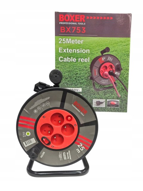 Pp 25m 3x2,5 PRZEDŁUŻACZ BĘBNOWY NA BĘBNIE ZWIJAK