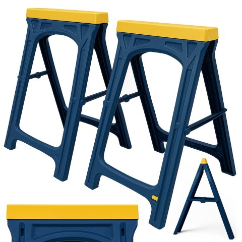 STOJAKI WARSZTATOWE SKŁADNE KOBYŁKI KOZIOŁKI BUDOWLANE ROBOCZE KOMPLET 2SZT