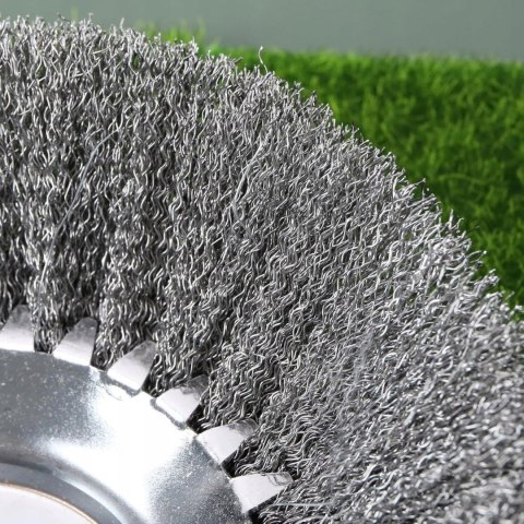 SZCZOTKA DO KOSTKI BRUKOWEJ CZYSZCZENIA MCHU KOSY PODKASZARKI 200mm 22