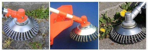 SZCZOTKA DO KOSY CZYSZCZENIA KOSTKI GŁOWICA DO KOSY NA CHWASTY MIĘKKA