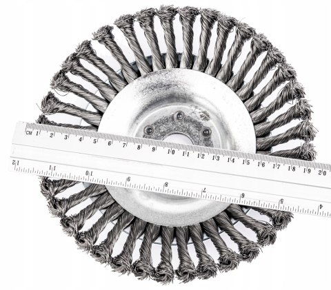 SZCZOTKA DRUCIANA DO KOSY PODKASZARKI SPALINOWEJ GŁOWICA 200mm 25,4MM