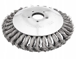 SZCZOTKA DRUCIANA DO KOSY PODKASZARKI SPALINOWEJ GŁOWICA 200mm 25,4MM