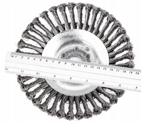 SZCZOTKA DRUCIANA DO KOSY PODKASZARKI SPALINOWEJ GŁOWICA 200mm 25,4MM