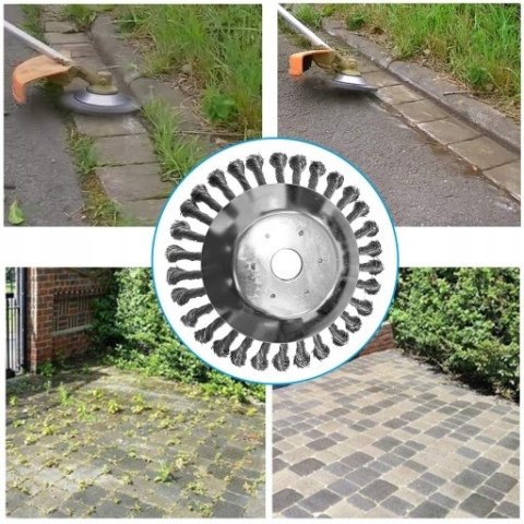 SZCZOTKA DRUCIANA DO KOSY SPALINOWEJ GŁOWICA 200mm