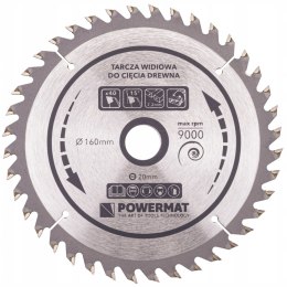 Tarcza WIDIOWA Do Drewna Piły Piła 160 x 20 mm 40Z