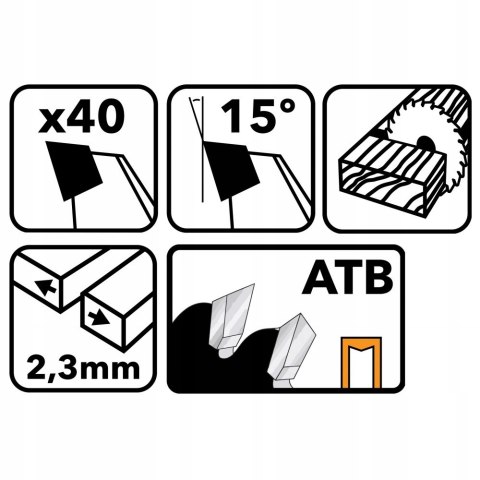 Tarcza WIDIOWA Do Drewna Piły Piła 190 x 30 mm 40Z