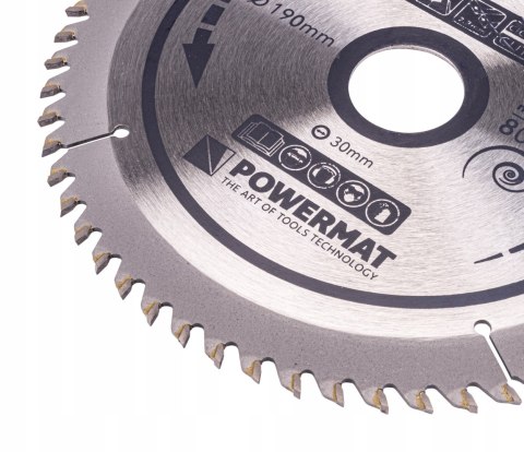 Tarcza WIDIOWA Do Drewna Piły Piła 190 x 30 mm 60Z