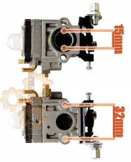 GAŹNIK DO KOSY SPALINOWA PODKASZARKA 15MM KOSIARKA