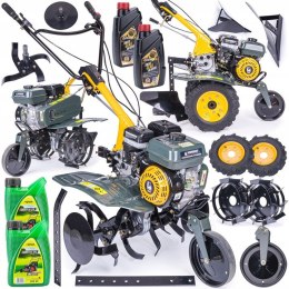 GLEBOGRYZARKA SPALINOWA KULTYWATOR DO GLEBY POWERMAT MODUŁY 7KM 90CM PŁUG