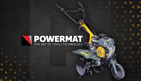 GLEBOGRYZARKA SPALINOWA KULTYWATOR DO GLEBY POWERMAT MODUŁY 7KM 90CM PŁUG