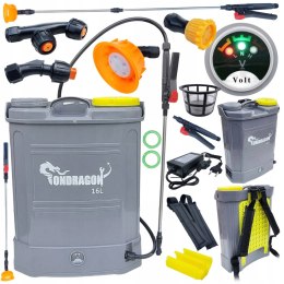 Opryskiwacz AKUMULATOROWY Plecakowy Ciśnieniowy ELEKTRYCZNY Spryskiwacz 16L