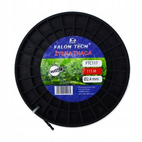 P ŻYŁKA TNĄCA DO KOSY WZMACNIANA 2,4x115m skrecona