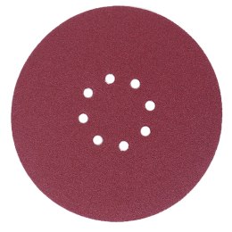 PAPIER ŚCIERNY Z DZIURAMI I RZEPEM NA DYSK 225MM P40 10 SZTUK