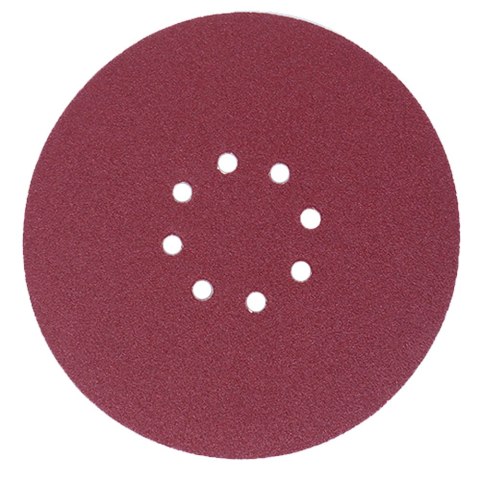 PAPIER ŚCIERNY Z DZIURAMI I RZEPEM NA DYSK 225MM P80 10 SZTUK
