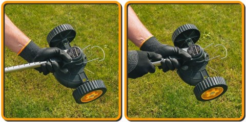 PODKASZARKA AKUMULATOROWA KOSA WYKASZARKA NA KOŁACH 2X 21V 2AH MEGA ZESTAW