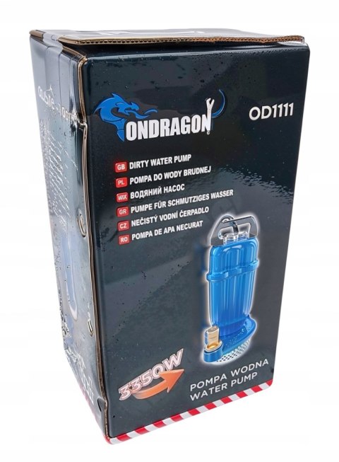 POMPA DO WODY BRUDNEJ CZYSTEJ ZANURZENIOWA SITKO SITO SZAMBA SCIEKÓW 3350W