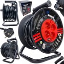 PRZEDŁUŻACZ BĘBNOWY BUDOWLANY DO OGRODU 25M 3x2,5 KABEL NA BĘBNIE +BLOKADA0