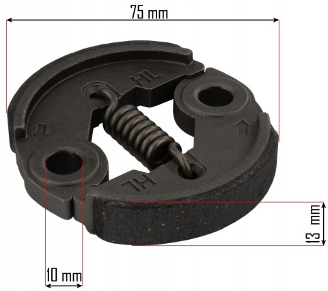 SPRZĘGŁO DO KOSY SPALINOWEJ POWERMAT ODŚRODKOWE SPRĘŻYNA 75mm