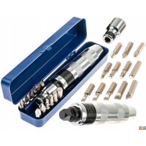 ŚRUBOKRĘT WYKRĘTAK DO POBIJANIA UDAROWY+ 13 BITÓW