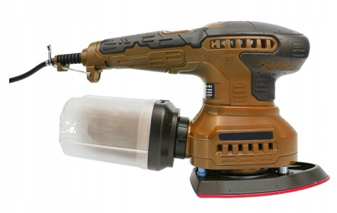 SZLIFIERKA MIMOŚRODOWA OSCYLACYJNA 125mm 1250W 3W1 3 PADY REGULACJA 6 x PAP