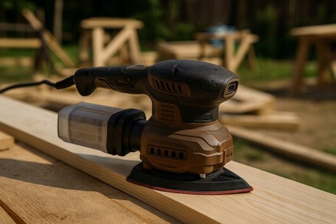 SZLIFIERKA MIMOŚRODOWA OSCYLACYJNA 125mm 1250W 3W1 3 PADY REGULACJA 6 x PAP