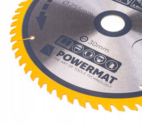 Tarcza WIDIOWA Do Drewna Piły Piła 255 x 30 mm 60Z