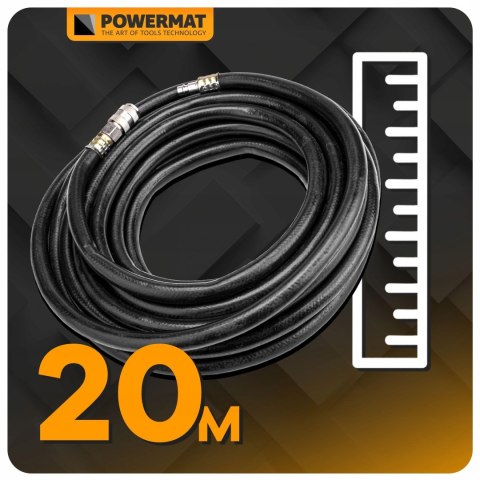 WĄŻ PNEUMATYCZNY PRZEWÓD DO KOMPRESORA 10x17MM 20M GUMOWY ELASTYCZNY MOCNY