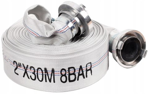 WĄŻ STRAŻACKI DO SZAMBA BRUDNEJ WODY 2 cale 52mm 30m SZYBKOZŁĄCZA DO POMPY