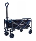 WÓZEK OGRODOWY TURYSTYCZNY TRANSPORTOWY SKŁADANY PLAŻOWY ZAKUPOWY MOC 80KG