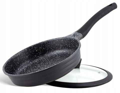 ZESTAW GARNKÓW GARNKI MARMUROWE GRANIT PATELNIA