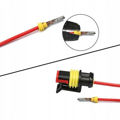 ZESTAW WTYCZEK KOSTEK ZŁĄCZEK HERMETYCZNYCH SUPERSEAL WTYK PRĄDU 622el W-WA