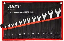 12 el KLUCZE PŁASKO OCZKOWE 6-22 mm KLUCZ PŁASKIE