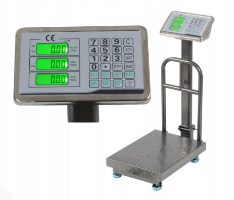 150KG WAGA MAGAZYNOWA PRZEMYSŁOWA TOWAROWA SKLEPOWA PLATFORMOWA MOCNA LCD