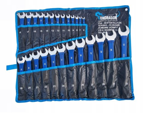 G 25el KLUCZE PŁASKO OCZKOWE Z GUMA KLUCZE PŁASKIE GUMOWYM UCHWYTEM 6-32mm