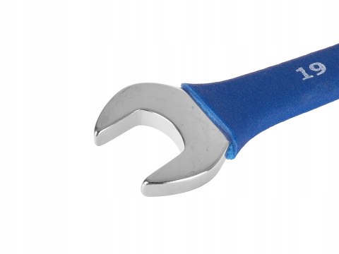 KLUCZE PŁASKO-OCZKOWE POLEROWANE Z GUMOWYM UCHWYTEM 6-32MM 25EL.