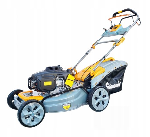 KOSIARKA SPALINOWA Z NAPĘDEM 51cm 9w1 MIELENIE WYRZUT BOCZNY 9KM noż GRATIS