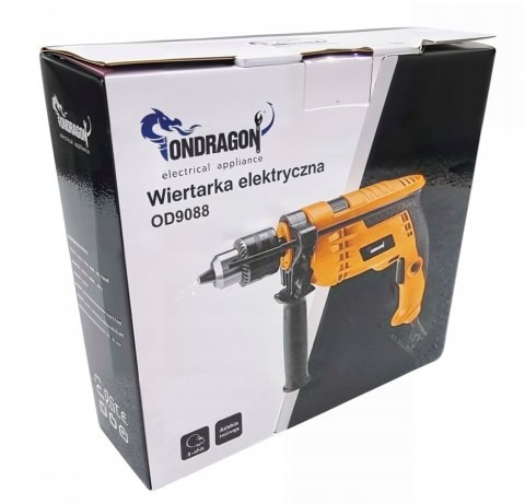 MOCNA WIERTARKA UDAROWA 1600W 13MM REGULACJA UDAR ELEKTRYCZNA Z UDAREM