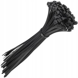 MOCNE OPASKI ZACISKOWE KABLOWE TRYTKI CZARNE TAŚMA 7.6X400MM 100SZT TRYTKI