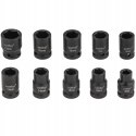 NASADKI UDAROWE 1/2 ZESTAW NASADEK UDAROWYCH KLUCZY NASADOWYCH 10-22MM 10EL