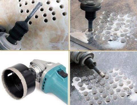 OTWORNICA DIAMENTOWA 65mm M14 KORONKA FREZ WIERTŁO DO GRESU BETONU KAMIENIA