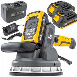 POWERMAT PRZYSSAWKA WIBRACYJNA DO PŁYTEK +2x 2Ah AKUMULATOR 21V WALIZKA