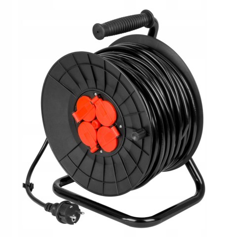 PRZEDŁUŻACZ NA BĘBNIE 3x2,5 25m BĘBNOWY BUDOWLANY ZWIJAK OGRODOWY