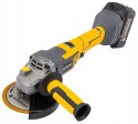 SZLIFIERKA KĄTOWA AKUMULATOROWA BEZSZCZOTKOWA 2 X AKU 4Ah KĄTÓWKA 10 TARCZ