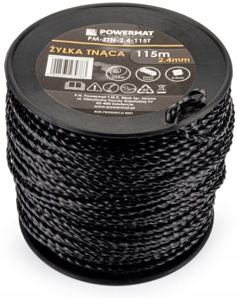 ŻYŁKA DO GŁOWICY KOSY SPALINOWEJ 2,40x115m 4-KĄTNA