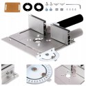 ALUMINIOWA PŁYTA DO FREZARKI Z PROWADNICĄ PŁYTKA - STOLARSTWO, DIY KD11880