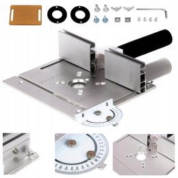 ALUMINIOWA PŁYTA DO FREZARKI Z PROWADNICĄ PŁYTKA - STOLARSTWO, DIY KD11880